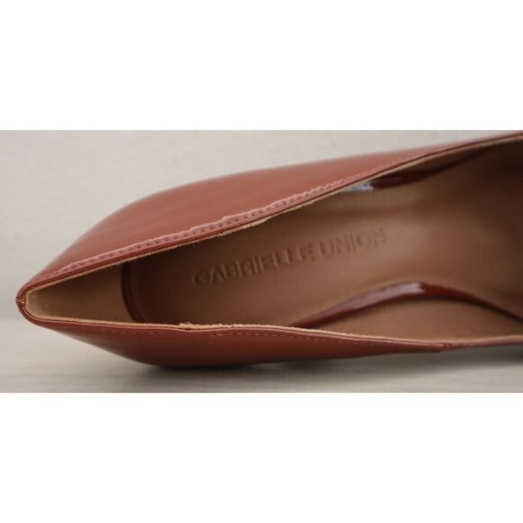 Gabrielle Union 684-5382 Women’s Sz 9 Cognac Brown Lilian Set In Heel Pumps - Picture 8 of 16